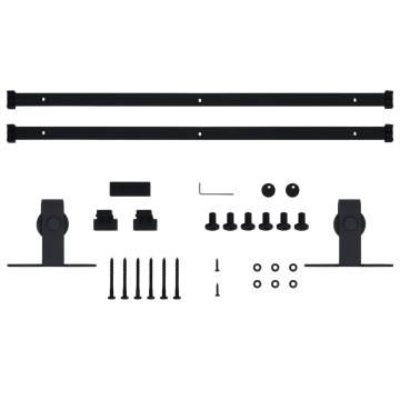 Mini Sliding Cabinet Door Kit - Carbon Steel 200 cm