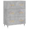 Stylish Highboard Concrete Grey - 69.5x34x180 cm | Hipo Market