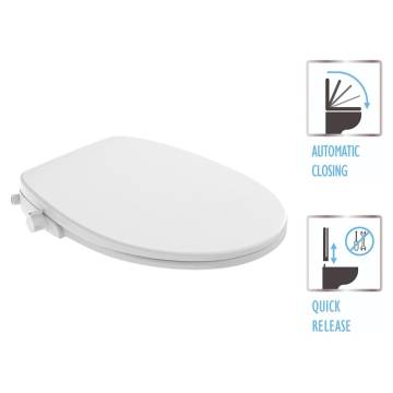 EISL Soft Close Toilet Seat & Bidet Attachment - White