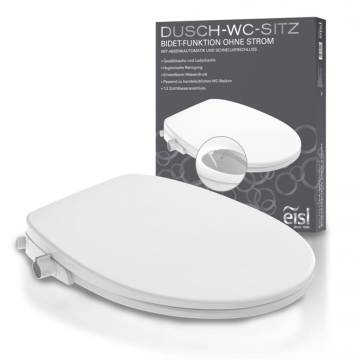 EISL Soft Close Toilet Seat & Bidet Attachment - White