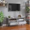 Stylish Grey Sonoma TV Cabinet - 100x34.5x44.5 cm