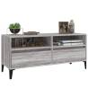 Stylish Grey Sonoma TV Cabinet - 100x34.5x44.5 cm