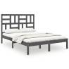 Grey Solid Wood Bed Frame 160x200 cm | Hipomarket UK