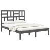 Grey Solid Wood Bed Frame 160x200 cm | Hipomarket UK