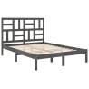 Grey Solid Wood Bed Frame 160x200 cm | Hipomarket UK