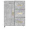 Stylish Highboard Concrete Grey - 69.5x34x180 cm | HipoMarket