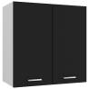 Hanging Cabinet Black 60x31x60 cm Engineered Wood Colour black Quantity in Package 1 Model 1x hanging cabinet (2 doors) 60 cm Number of 