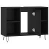 Stylish Black Bathroom Cabinet | 80x33x60 cm | HipoMarket