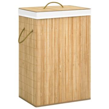 Bamboo Laundry Basket 72 L - Stylish & Functional Storage