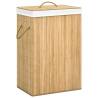 Bamboo Laundry Basket 72 L Colour light brown Size 40 x 30 x 60 cm Quantity in Package 1 