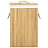 Bamboo Laundry Basket 72 L - Stylish & Functional Storage