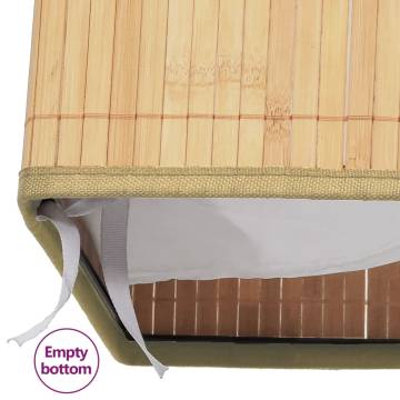 Bamboo Laundry Basket 72 L - Stylish & Functional Storage