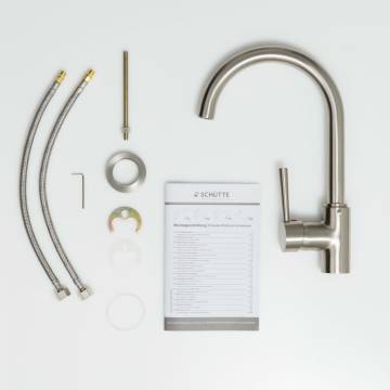 SCHÜTTE Cornwall Sink Mixer - Durable Stainless Steel Faucet