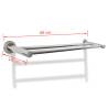 Buy Stainless Steel Towel Rack - 2 Tubes | HipoMarket UK