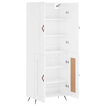 High Gloss White Highboard | Stylish Storage Solution