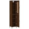 Stylish Highboard Brown Oak - Engineered Wood Storage Solution