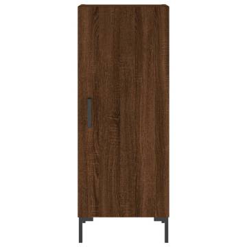 Stylish Highboard Brown Oak - Engineered Wood Storage Solution