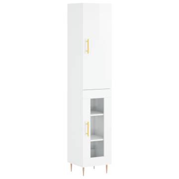 Highboard High Gloss White | Stylish Storage Solution