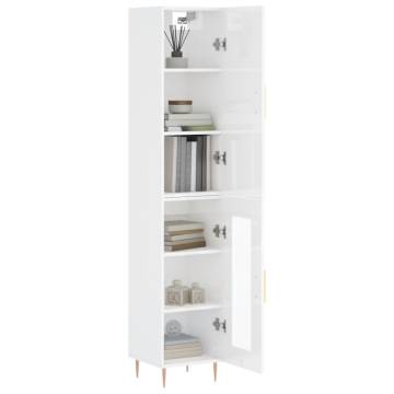 Highboard High Gloss White | Stylish Storage Solution