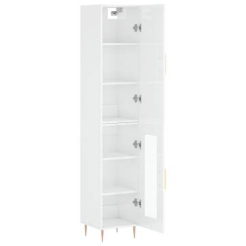 Highboard High Gloss White | Stylish Storage Solution