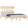 Solid Wood Bed Frame 140x200 cm - Timeless Design