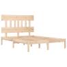 Solid Wood Bed Frame 140x200 cm - Timeless Design