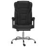 Trendy Reclining Office Chair - Black Faux Leather Comfort