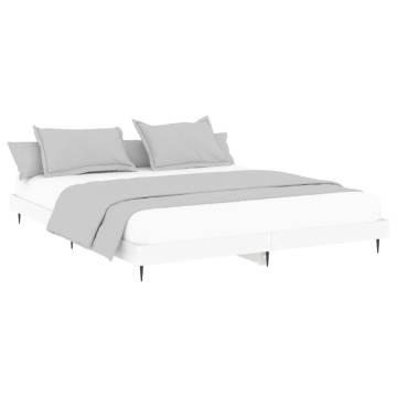 White Bed Frame 180x200 cm Super King - Durable & Stylish