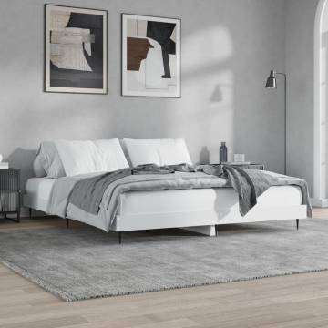 White Bed Frame 180x200 cm Super King - Durable & Stylish