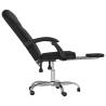 Trendy Reclining Office Chair - Black Faux Leather Comfort