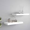 Floating Wall Shelves 2 pcs White 50x23x3.8 cm MDF Colour white Size 50 x 23 x 3.8 cm Quantity in Package 2 Number of Pieces 1 