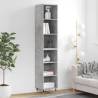 Highboard Concrete Grey 34.5x32.5x180 cm Engineered Wood Colour concrete grey Quantity in Package 1 Model 3 shelves 