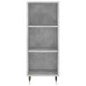 Stylish Highboard Concrete Grey - 34.5x32.5x180 cm | HipoMarket