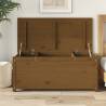 Storage Box Honey Brown 110x50x45.5 cm Solid Wood Pine Colour honey brown Size 110 x 50 x 45.5 cm Quantity in Package 1 