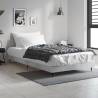 Bed Frame Concrete Grey 90x190 cm Single Engineered Wood Colour concrete grey Size 90 x 190 cm 