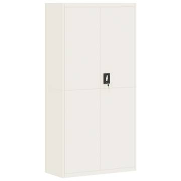 File Cabinet White 90x40x180 cm Steel - Organise Your Office