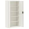 File Cabinet White 90x40x180 cm Steel - Organise Your Office