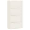 File Cabinet White 90x40x180 cm Steel - Organise Your Office