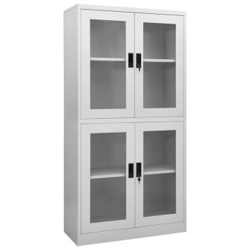 Office Cabinet Light Grey 90x40x180 cm - Durable & Stylish