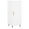 Stylish Highboard White 34.5x34x180 cm - Hipomarket UK