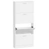 Shoe Cabinet High Gloss White - Stylish Storage Solution