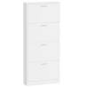 Shoe Cabinet High Gloss White - Stylish Storage Solution