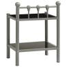 Stylish Grey & Black Bedside Cabinets - Set of 2 | Hipomarket