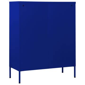 Navy Blue Chest of Drawers - Stylish Steel Storage Solution