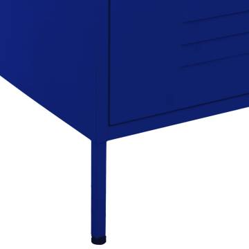 Navy Blue Chest of Drawers - Stylish Steel Storage Solution