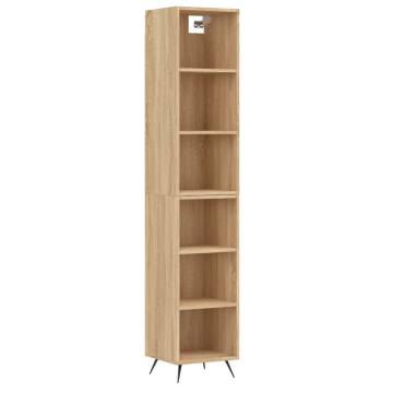 Stylish Highboard Sonoma Oak | 34.5x32.5x180 cm - Hipomarket