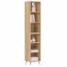 Stylish Highboard Sonoma Oak | 34.5x32.5x180 cm - Hipomarket