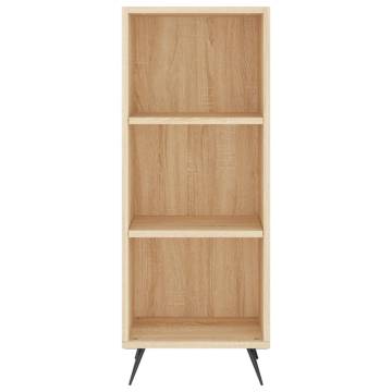 Stylish Highboard Sonoma Oak | 34.5x32.5x180 cm - Hipomarket