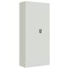 Light Grey File Cabinet - 90x40x240 cm Steel - Stylish Storage