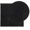 HUARTE Washable Black Rug 200x200 cm - Soft & Non-Slip Design